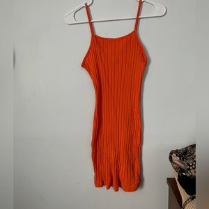 Orange SHEIN Bodycon Dress